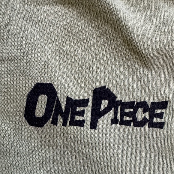 One Piece Green Graphic Pullover Hoodie Crunchyroll Size L - Picture 2 of 9